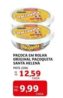 Assaí Atacadista Paçoca em rolha original paçoquita santa helena oferta