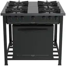 Benoit Fogão a Gás Industrial Dako Couraçado 300001472 4 Bocas com Forno e Dupla Chama oferta