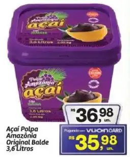 Fort Atacadista Açaí Polpa Amazônia Original Balde oferta