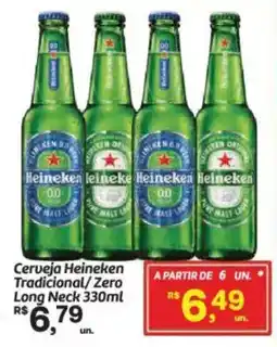 Fort Atacadista Cerveja Heineken Tradicional/Zero Long Neck oferta