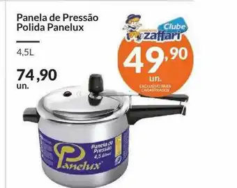 Zaffari Panela De Pressão Polida Penelux oferta