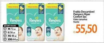 Atacadão Fralda Descartável Pampers Hiper Confort Sec oferta