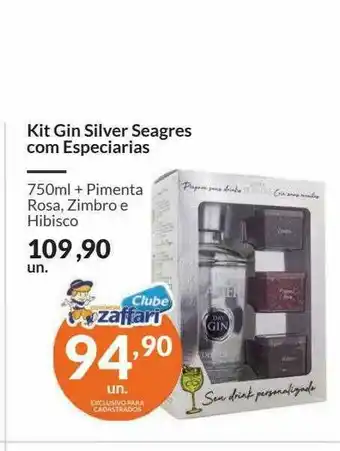Zaffari Kit Gin Silver Seagres Com Aspeciarias oferta