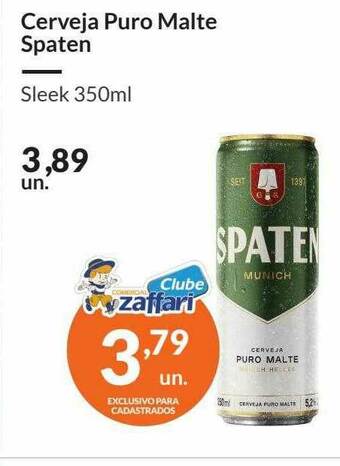 Zaffari Cerveja Puro Malte Spaten oferta
