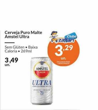 Zaffari Cerveja Puro Malte Amstel Ultra oferta