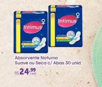 Absorvente Noturno Suave Ou Seca C Abas