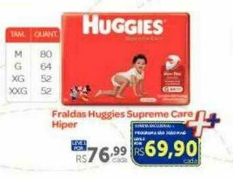 Farmácia São João Fraldas Huggies Supreme Care Hiper oferta