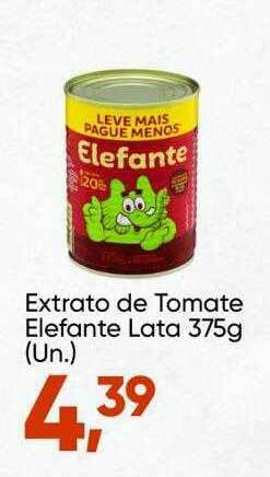 Imec Supermercados Extrato De Tomate Elefante oferta