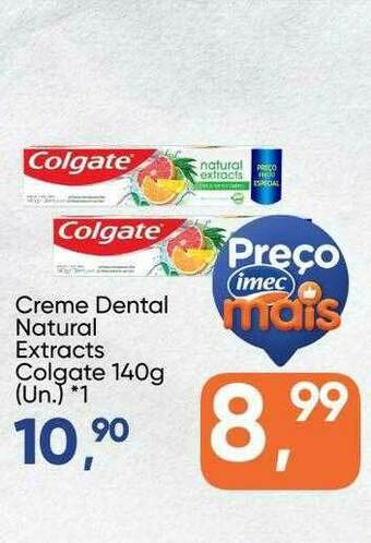 Imec Supermercados Creme Dental Natural Extracts Colgate oferta