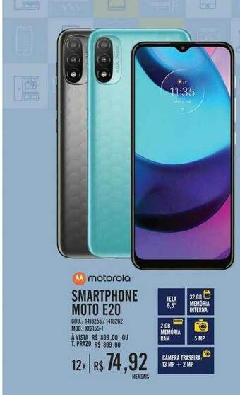 Zema Motorola Smartphone Moto E20 oferta