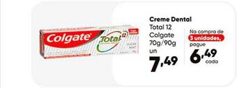 Zaffari Creme Dental Total 12 Colgate oferta
