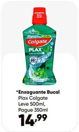 Zaffari Enxaguante Bucal Plax Colgate oferta
