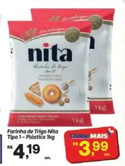 Fort Atacadista Farinha de Trigo Nita Tipo 1-Plástico oferta