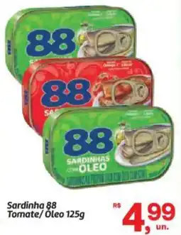 Fort Atacadista Sardinha 88 Tomate/Oleo oferta