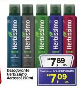 Fort Atacadista Desodorante Herbissimo Aerossol oferta