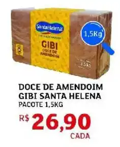 Assaí Atacadista Doce de amendoim gibi santa helena pacote oferta
