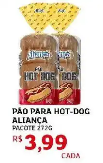 Assaí Atacadista Pão para hot-dog aliança oferta