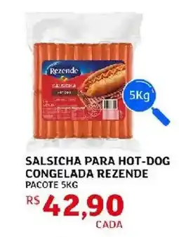 Assaí Atacadista Salsicha para hot-dog congelada rezende oferta