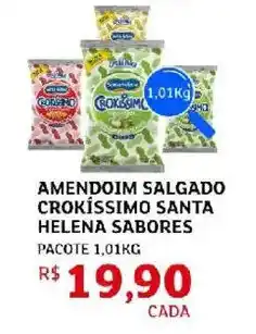 Assaí Atacadista Amendoim salgado crokíssimo santa helena sabores pacote oferta