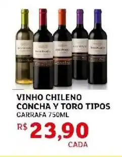 Assaí Atacadista Vinho chileno concha y toro tipos carrafa oferta