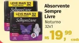 Supermercados Mateus Absorvente Sempre Livre oferta