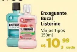 Supermercados Mateus Enxaguante Bucal Listerine Vários Tipos oferta