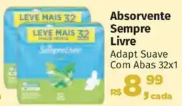 Supermercados Mateus Absorvente Sempre Livre oferta