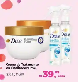 Supermercados Mateus Creme de Tratamento ou Finalizador Dove oferta