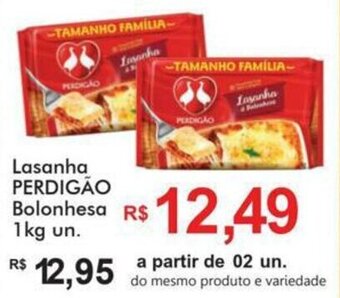 Lasanha Perdigao Bolonhesa 1kg un.