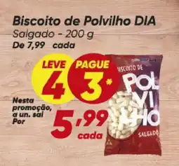 Dia Biscoito de Polvilho DIA Salgado oferta