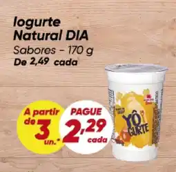 Dia logurte Natural DIA Sabores oferta