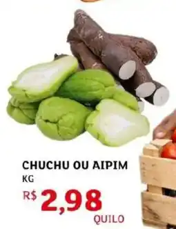 Assaí Atacadista Chuchu ou aipim oferta