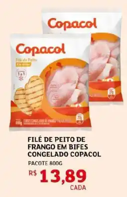 Assaí Atacadista Filé de peito de frango em bifes congelado copacol oferta