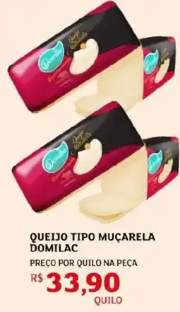 Assaí Atacadista Queijo tipo muçarela domilac oferta