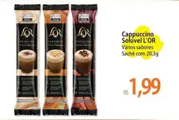 Atacadão Cappuccino Solúvel L'OR Vários sabores Sachê oferta
