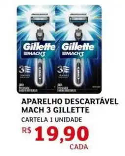 Assaí Atacadista Aparelho descartável mach 3 gillette oferta