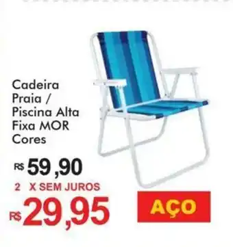 Komprao Atacadista Cadeira Praia/ Piscina Alta Fixa mor Cores oferta