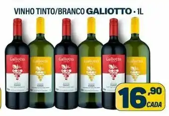 Dom Atacadista Vinho Tinto/ Branco Galiotto 1L oferta