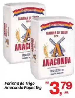 Fort Atacadista Farinha de Trigo Anaconda Papel oferta