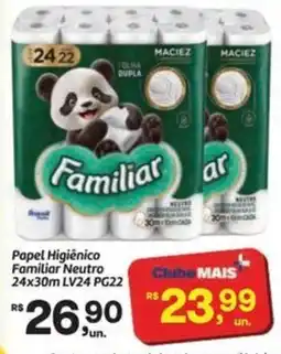 Fort Atacadista Papel Higiênico Familiar Neutro 24x30m oferta