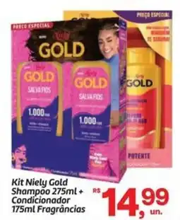 Fort Atacadista Kit Niely Gold Shampoo + Condicionador Fragrâncias oferta