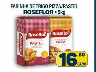 Dom Atacadista Farinha de Trigo Pizza/ Pastel Roseflor 5kg oferta