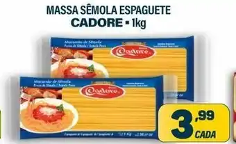 Dom Atacadista Massa Semola Espaguete Cadore 1kg oferta