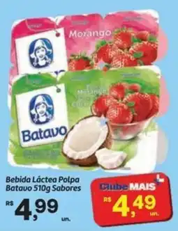 Fort Atacadista Bebida Láctea Polpa Batavo Sabores oferta