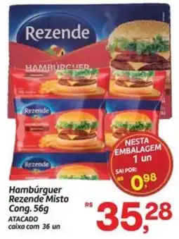 Fort Atacadista Hambúrguer Rezende Misto Cong. oferta