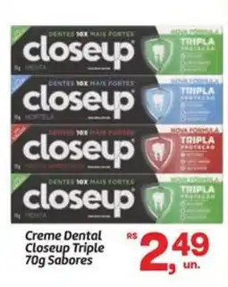 Fort Atacadista Creme Dental Closeup Triple Sabores oferta
