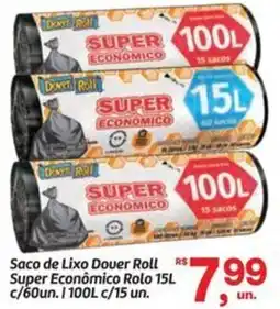 Fort Atacadista Saco de Lixo Douer Roll Super Econômico Rolo oferta