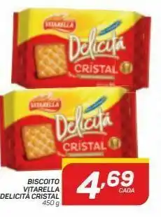 Biscoito vitarella delicitá cristal 450g
