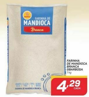 Farinha de mandioca branca gbarbosa kg