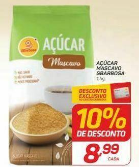 GBarbosa Açúcar mascavo gbarbosa kg oferta